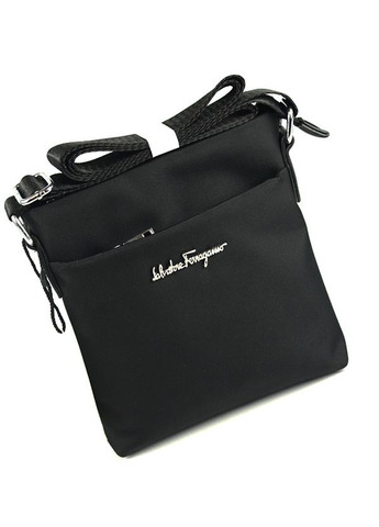 Чорна текстильна маленька чоловіча сумочка через плече, молодіжна міні сумочка месенджер нейлон No Brand (266701139)