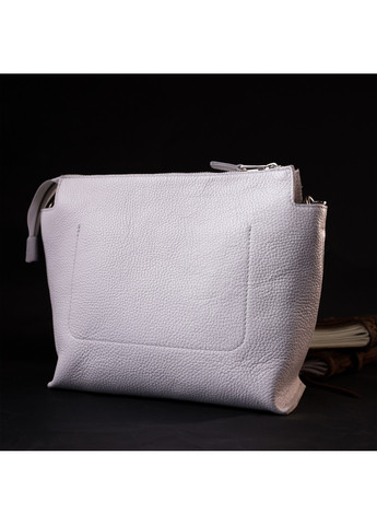 Містка жіноча сумка з натуральної шкіри 11654 Біла Grande Pelle (267927752)