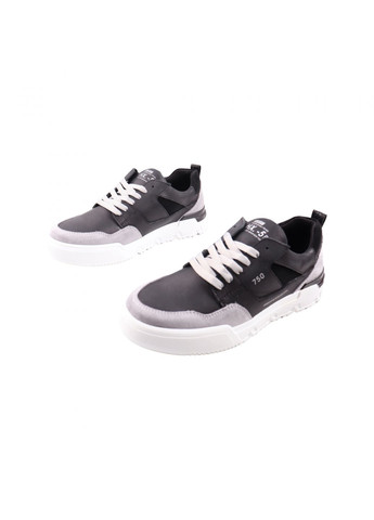 Черные кроссовки мужские черные натуральная кожа Konors 688-23DTS