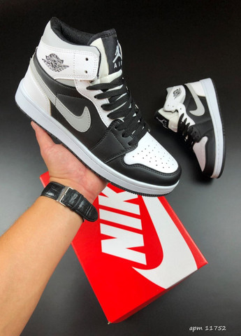 Черно-белые демисезонные кроссовки мужские, китай Nike Air Jordan