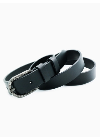 Женский кожаный ремень 2,3х105-125 см Черный ua-23cmk-005 Weatro (267406288)