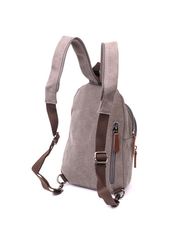 Чоловіча текстильна сумка через плече з ущільненою спинкою Vintagе 22173 Сірий Vintage (267932147)