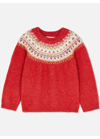 Красный зимний свитер пуловер Primark