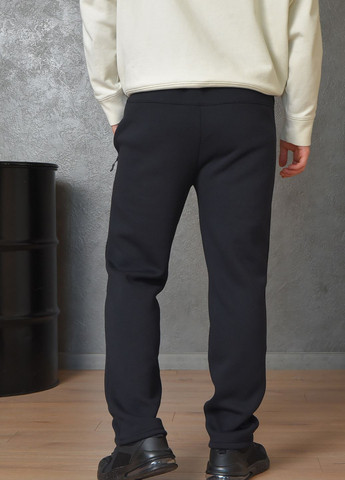 Спортивні штани чоловічі на флісі темно-синього кольору Let's Shop (263512199)