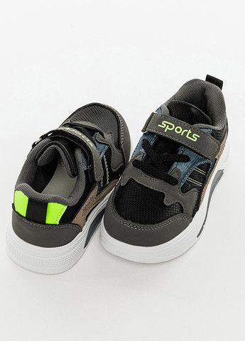 Черные демисезонные кроссовки для мальчика цвет черный цб-00204944 No Brand