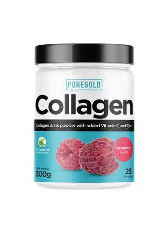 Бычий Коллаген с Витамином С и Цинком Collagen - 300г Pure Gold Protein (269713217)