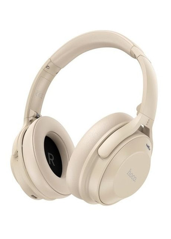 Бездротові Bluetooth навушники (BT 5.3, AUX, 46 годин роботи) - Бежевий Hoco w37 (260517611)