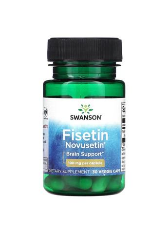 Фізетин Fisetin Novusetin 100мг - 30 вег.капсул Swanson (271823054)