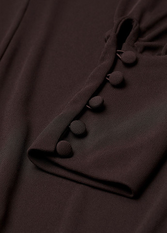 Темно-коричневое повседневный платье H&M однотонное
