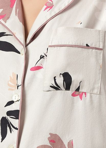 Бежевая всесезон пижамный набор fable&eve 1412 рубашка + бриджи Fable & Eve Primrose Hill