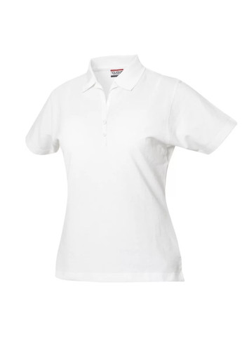Молочная летняя футболка polo style gibson молочного цвета Clique