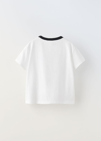 Біла футболка дитяча 1716/713 білий Zara