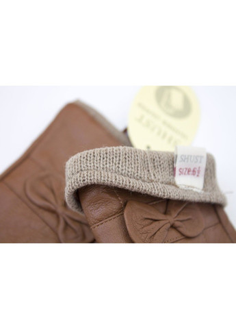 Женские кожаные коричневые перчатки L Shust Gloves (261486899)