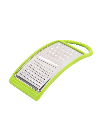 Тертка шатківниця слайсер для овочів та фруктів з нержавіючої сталі з ручкою та пластиковим обідком 3 в 1 Kitchette (265300386)