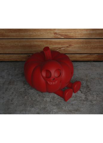 Гарбуз на Хелоувін з ніжками та головою прибульця ЗаСвіт (266425153)