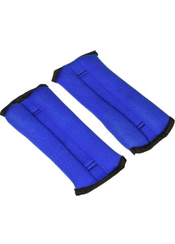 Спортивные тренировочные универсальные утяжелители манжеты для рук и ног 2 штуки по 0.5 кг 24х8х3 см (474899-Prob) Синие Unbranded (260165295)