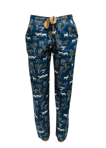 Синя всесезон піжама жіноча 9824-9825 рубашка + брюки Cyberjammies Fawn