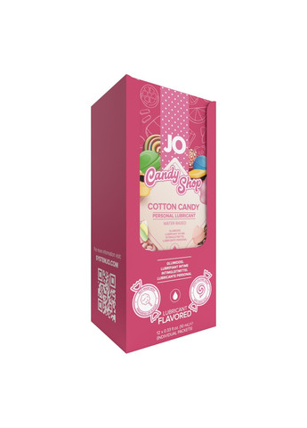 Набор лубрикантов Foil Display Box – JO H2O Lubricant – Cotton Candy – 12 x 10ml System JO (258290471)