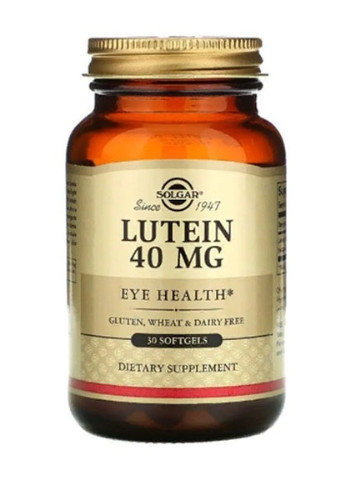 Lutein 40 mg 30 Softgels Solgar (256719138)