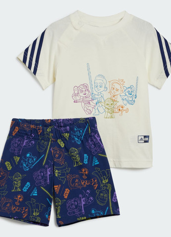 Комплект: футболка и шорты x Star Wars Young Jedi adidas (277978276)