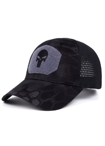 Кепка Wuke Каратель череп із сіточкою та вигнутим козирком унісекс one size Brand бейсболка (256992996)