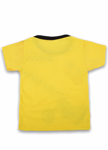 Желтая летняя футболка Let's Shop