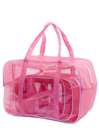 Набір із 3 сумок в пологовий будинок S+M+XXL Плюс рожевий EcoNova (270006853)