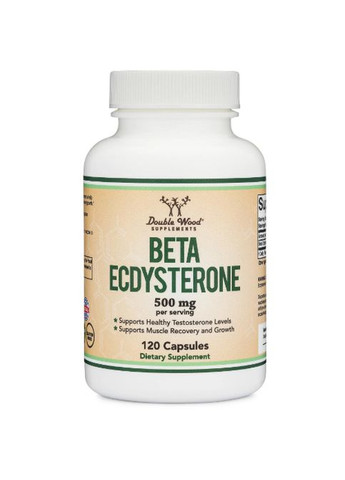 Double Wood Beta Ecdysterone 500 mg (2 caps per serving) 120 Caps Double Wood Supplements (266342598)