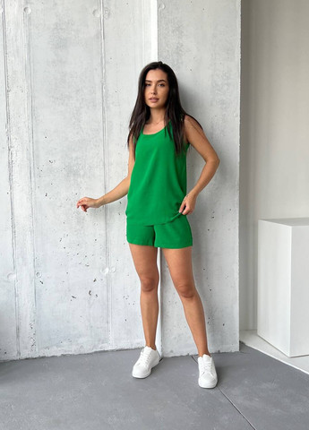Зеленый летний женский лёгкий комплект 023 зелений Malta