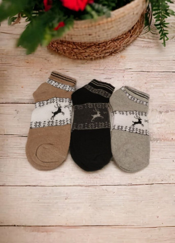 Набір жіночих махрових шкарпеток Winter Deer Житомир (266429391)