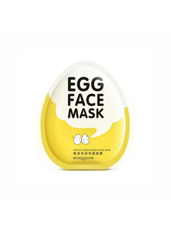 Тканинна маска для обличчя з екстрактом яєчного жовтка Egg Face Mask, 25 мл Bioaqua (268219144)