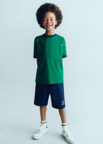 Зеленая футболка детская 4873/777 зеленый Zara