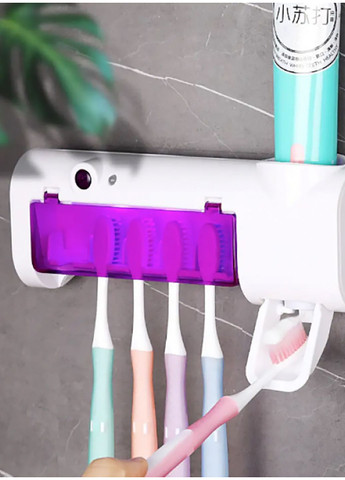 Стерилизатор держатель для зубных щеток на 5 секций с дозатором Multi-function Toothbrush Sterilizer UV Yu Xin (277598440)