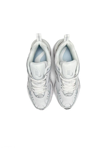 Белые демисезонные кроссовки женские вьетнам Nike M2K Tekno Premium White Essential,