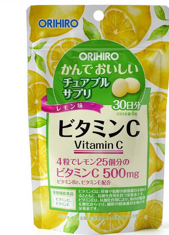 Vitamin C 500 mg 120 Tabs Lemon Orihiro (258555343)