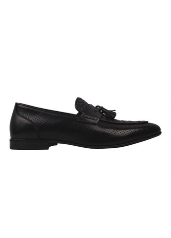 Черные туфли класика мужские натуральная кожа, цвет черный Clemento
