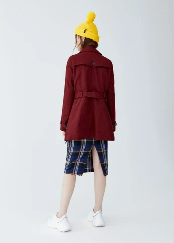 Тренч,бордовий, Pull & Bear (258393499)