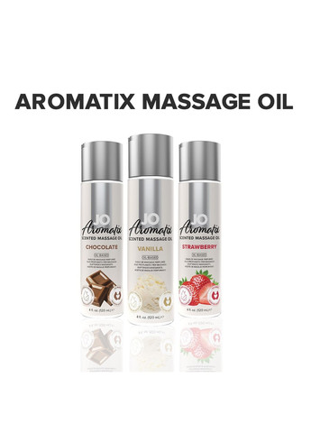 Натуральна масажна олія Aromatix — Massage Oil — Vanilla 120 мл System JO (259790575)