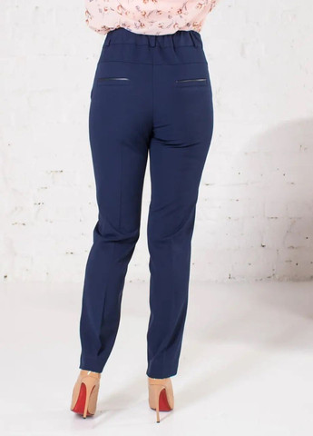 Синие классические демисезонные укороченные брюки No Brand