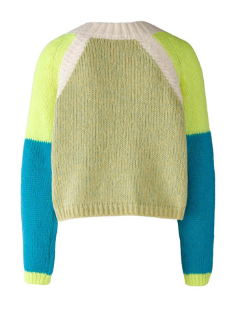 Комбинированный демисезонный женский джемпер разные цвета джемпер Oui