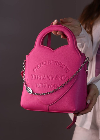 Сумка класична з лого Tiffany&Co Mini Tote Bag pink Vakko (260619203)