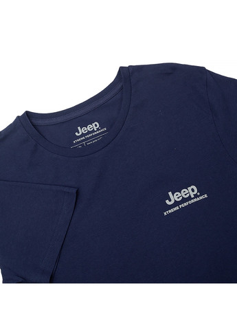 Синя футболка t-shirt seek&discovery back vertical print jx22a Jeep