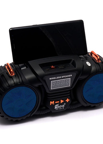 Портативное FM-радио EPE FP-131-S с USB/TF/MP3 Музыкальный плеер Аккумуляторный с солнечной панелью Черный с синим RMP28-324 Led (257135595)