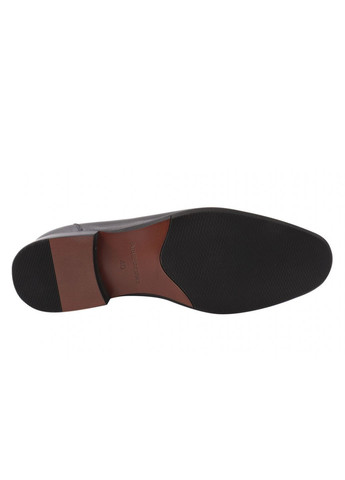 Черные туфли мужские из натуральной кожи, на низком ходу, цвет черный, Anemone