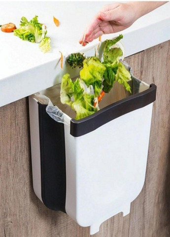 Контейнер складний підвісний відро для сміття на двері кухонної шафи 23,5х21х14,5 см 5 л Stenson (260009573)