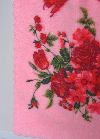 Полотенце кухонное микрофибра розового цвета Let's Shop однотонный розовый