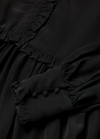 Черное кэжуал платье H&M однотонное