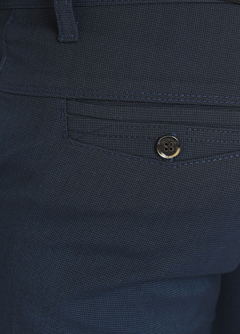 Темно-синие демисезонные прямые штаны мужские темно-синего цвета Let's Shop