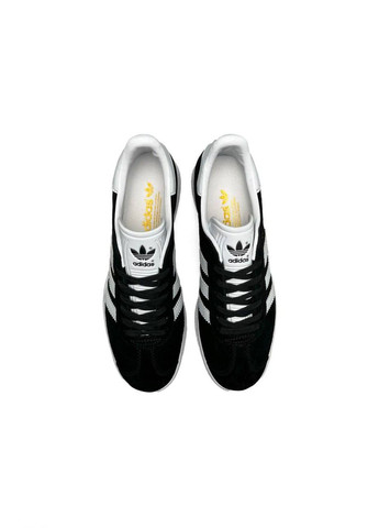 Черные демисезонные кроссовки женские, вьетнам adidas Originals Gazelle Black White