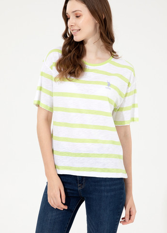 Темно-зеленая женская футболка-футболка женская U.S. Polo Assn.